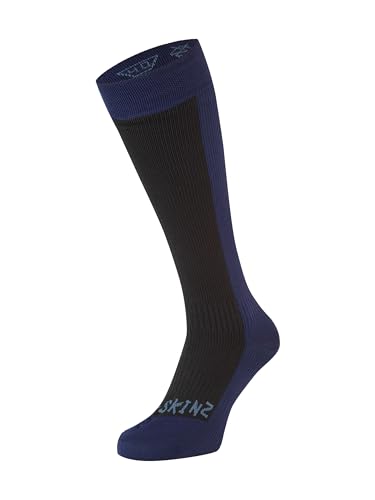 SEALSKINZ Unisex Kaltes Wasser Wasserdichte Socken , Schwarz/ Blau, L von SealSkinz