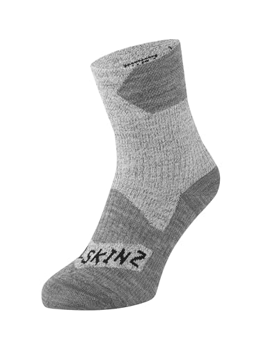 Sealskinz Unisex Allwetter Wasserdichte Socken – Knöchellang, Grau, S von SealSkinz