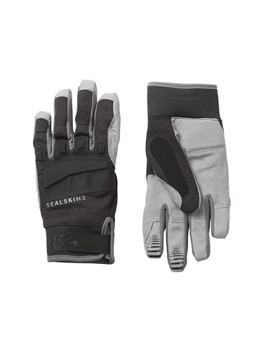 Sealskinz Unisex Wasserdichter Allwetter Handschuh für Mountainbiking – Schwarz/Grau, S von SealSkinz