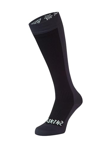 SEALSKINZ Unisex Kaltes Wasser Wasserdichte Socken , Schwarz/ Grau, XL von SealSkinz