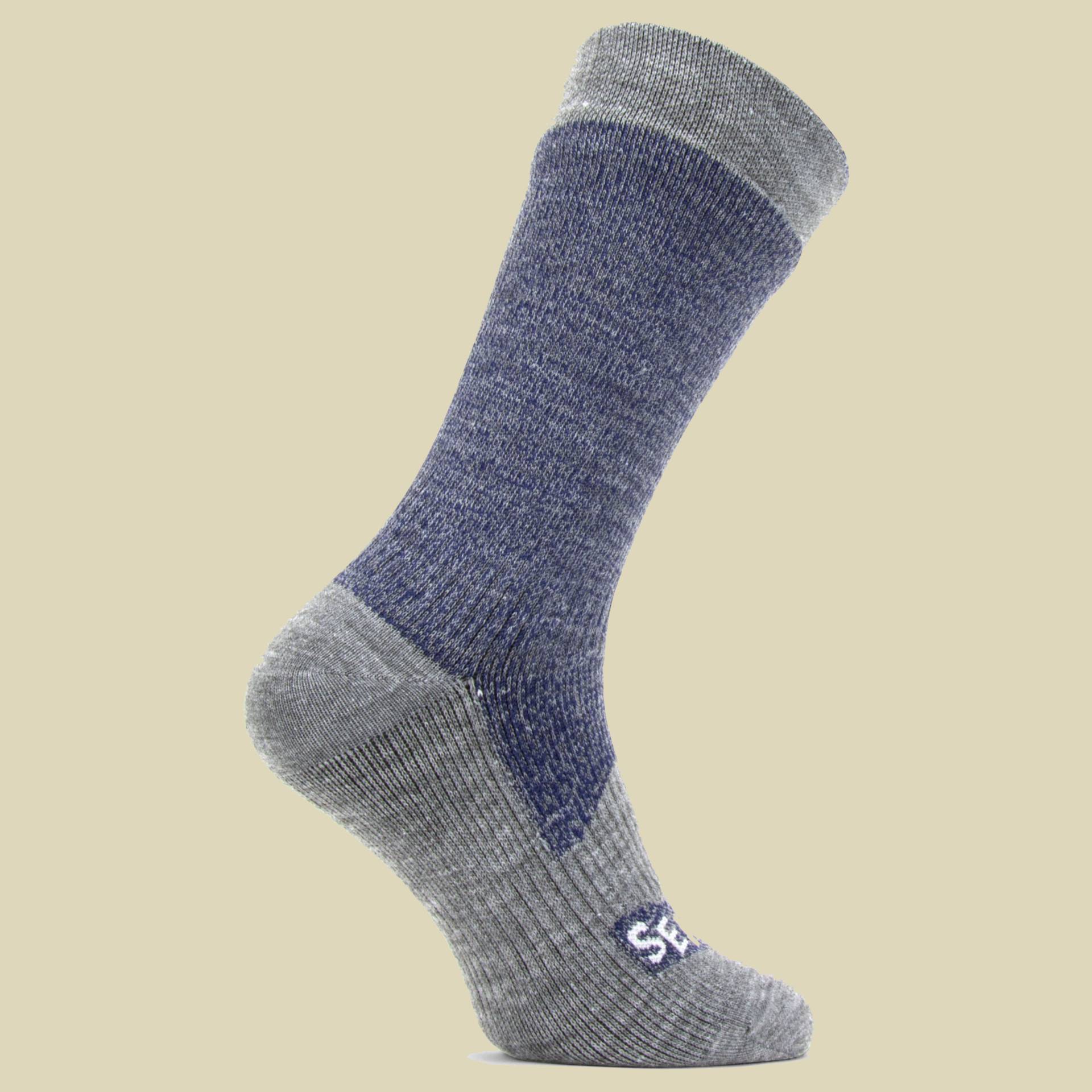 Waterproof All Weather Mid Length Sock Größe S (36-38) Farbe navy blue/grey marl von SealSkinz