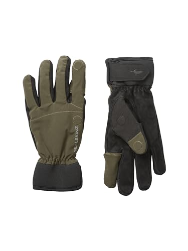SEALSKINZ Stanford Waterproof All Weather Sporting Glove Liners, Olive Green/Black, M von SealSkinz