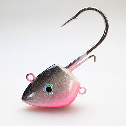 Seawaver Lures Buttje Giant Stand Up Jighead Black Magic Pink 140g von Seawaver Lures