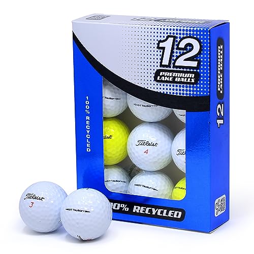 Second Chance DT Trusoft, Unisex-Erwachsene DT TRUSOFT Lake Golfbälle, Klasse A, 12 Stück, White/Yellow, 12 - von Second Chance