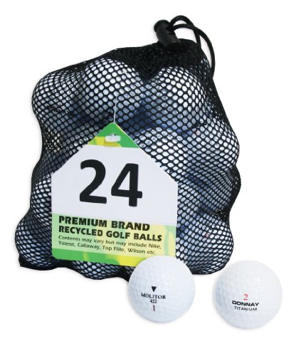 Second Chance Golfbälle 24 Fila, Molitor, Ram, Penn, etc Qualitäts, weiß, VAL-24-MESH-ODS von Second Chance