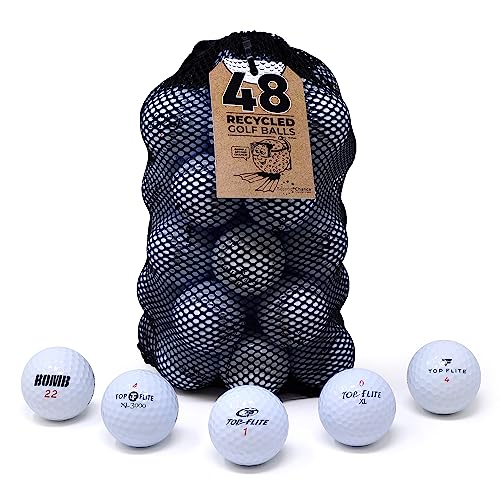 Second Chance Top Flite 48, Mix Grade A Lakeballs Golf, Hochwertige Golf Balls, Golfbälle lakeballs von Second Chance