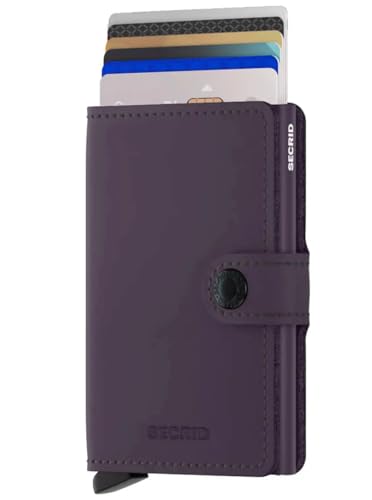Secrid Miniwallet, matt, Dark Purple, mehrfarbig von Secrid