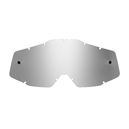 SeeCle SE-41S207-HZ silberfarbene, verspiegelte Ersatzgläser für Brillen, kompatibel mit 100% Racecraft/Strata/Accuri/Mercury Maske von SeeCle
