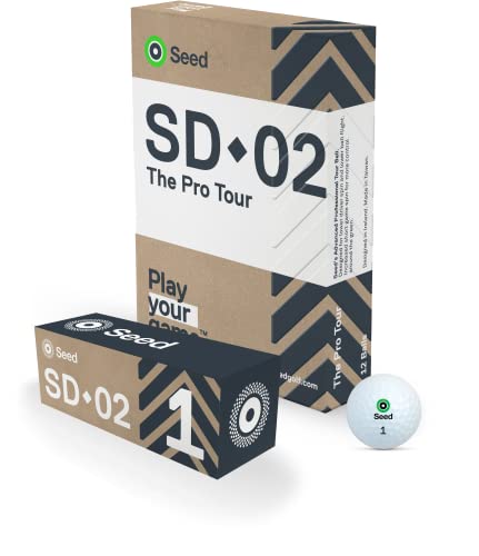 Seed SD-02 The Pro Tour - 4 Stück Urethan Premium Golfbälle von Seed