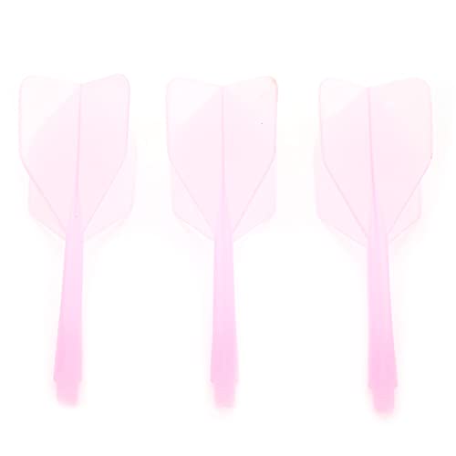 Darts Flights and Stems All In One, Integrated Dart Shaft Dart Shafts and Flights,3 Pcs 2BA Integrated Transparent Dart Shaft and Flights Standard Shape Anti Break (Pink) von Segrehy