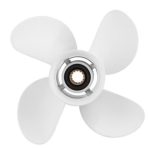 Segrehy Marine Außenborder Propeller 4 Blades 10 3 8x13in Rh Aluminiumlegierungspropeller für 25 60 PS Motorersatz von Segrehy