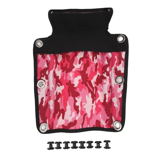 Segrehy Tauch -Backboard -Kissen -Tech -Tauch -BCD -Rückenlehre -Backbord -Rückenlampen -Rückenpolster Robustes leichtes Nylonmaterial mit Edelstahl -Gasauge und elastischer (Camo Pink) von Segrehy