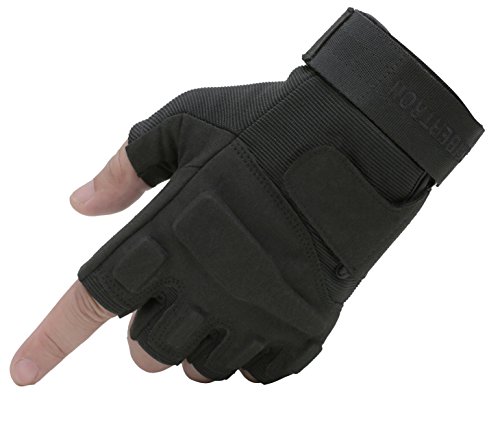 Herren Damen Armee-Taktische Militär Handschuhe fingerlos für Airsoft Paintball 