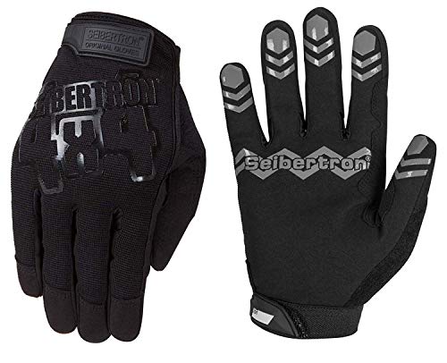 Seibertron Anti Slip Unweighted Basketball Handschuhe Ball Handling Gloves (Basketball Training Aid) Or Driving Jugend/Kinder Handschuhe Black M von Seibertron