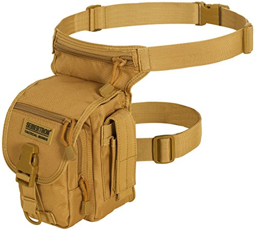 Seibertron Mode Hüfttasche Outdoor Reisen Sport Taktische Airsoft Militär Tropfen Bein Schenkel Bag Dienstprogramm Gürtel Tasche Gürtelbefestigung Leg Bag Khaki von Seibertron