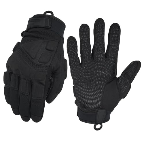 Seibertron Patentiert S.O.L.A.G 2.0 Touchscreen Taktische Sports handschuh Wasserdicht Schlaghandschuhe Airsoft Jagd Wandern Reiten Radfahren Motorrad Klettern Vollfinger Gloves Black XS von Seibertron