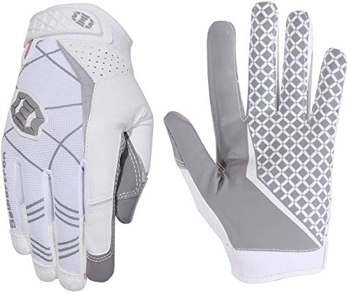 Seibertron Pro 3.0 Elite Ultra-Stick Sports Receiver/Empfänger Handschuhe American Football Gloves Jugend und Erwachsener White L von Seibertron