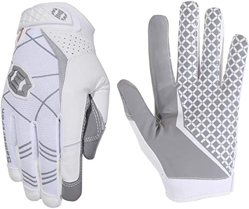 Seibertron Pro 3.0 Elite Ultra-Stick Sports Receiver/Empfänger Handschuhe American Football Gloves Jugend und Erwachsener White S von Seibertron