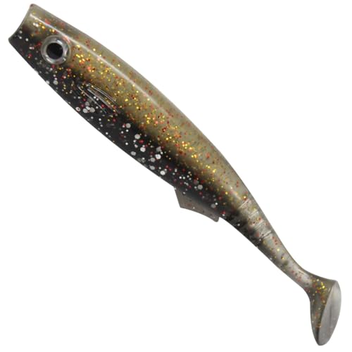 Seika Pro Gummifisch Fortuna Shad 10cm - 5 Gummiköder, Farbe:Dark Goby von Seika Pro