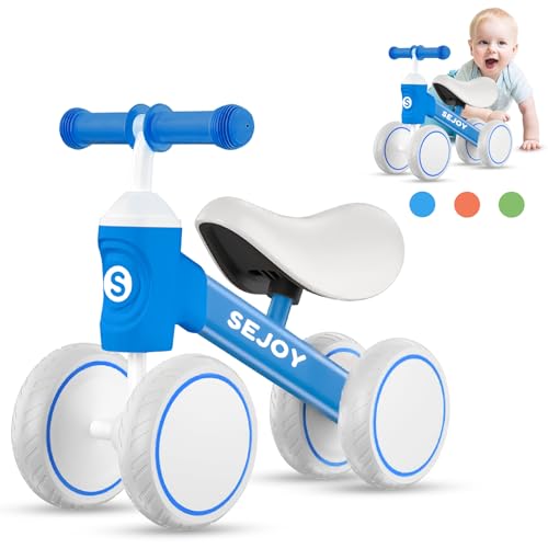 Sejoy Baby Balance Bike, 10-36 Monate Kinder Kleinkind Walker, Reiten Spielzeug für Jungen und Mädchen, ersten Geburtstag Geschenke, blau von Sejoy