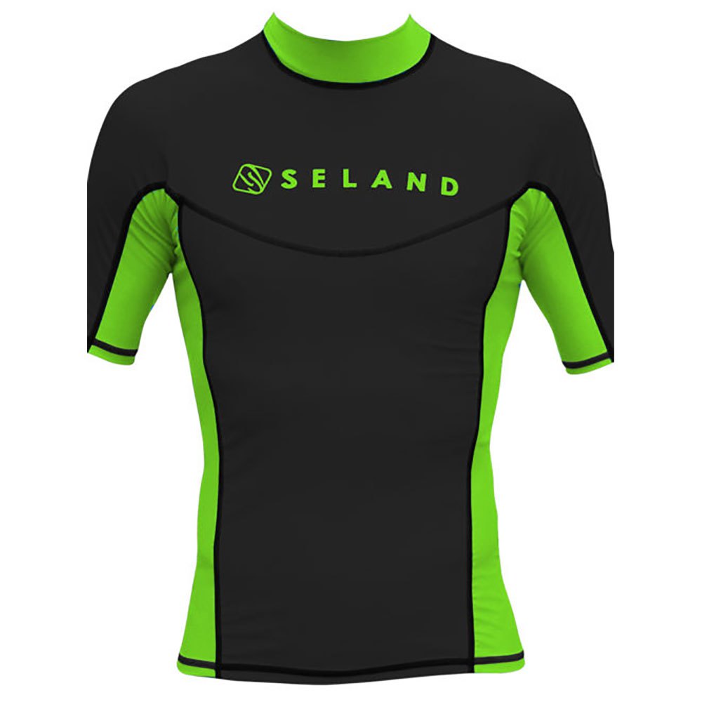 Seland Elastan Uv Short Sleeve T-shirt Grün L Mann von Seland