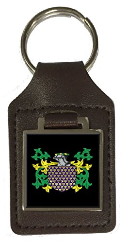 Blackshaw Familienwappen Nachname Wappen Braun Leder Schlüsselanhänger Gravur, braun von Select Gifts