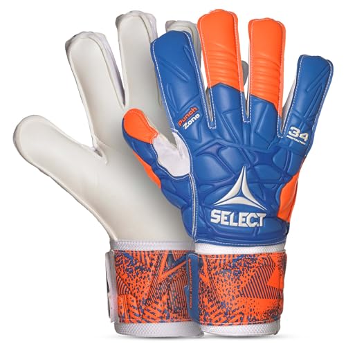 Select 34 Protec Flat T26-15150 Goalkeeper Gloves Torwarthandschuhe, Erwachsene, Unisex, Mehrfarbig (Mehrfarbig), Einheitsgröße von Select