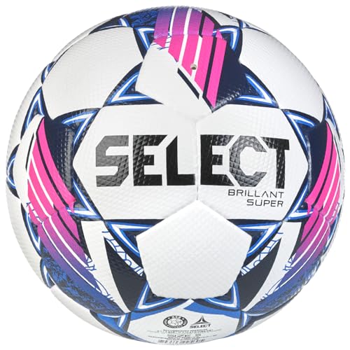 Select Brillant Super FIFA Quality Pro V24 Ball 100032, Unisex, Fußball, White/Blue/Pink, 5 von Select
