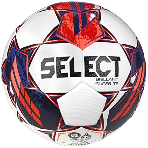 Select Brillant Super TB FIFA Quality Pro V23 Ball BRILLANT SUPER TB WHT-RED, Unisex Footballs, White, 5 EU von Select