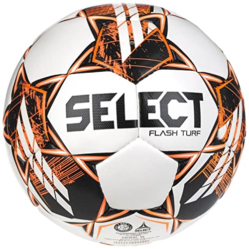 Select Flash Turf FIFA Basic V23 Ball Flash Turf WHT-BLK, Unisex Footballs, White, 5 EU von Select