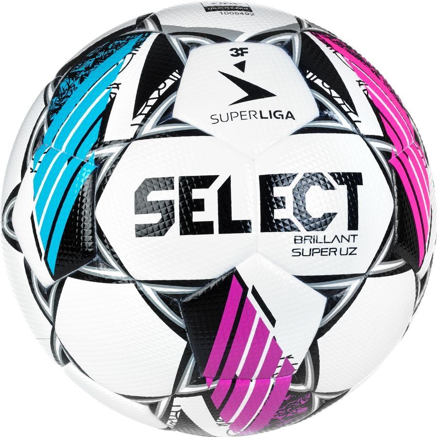 Select Fußball Brillant Super UZ 3F Superliga 2023/24 - Weiß/Schwarz von Select