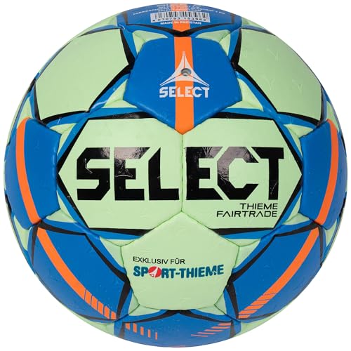 Select Handball Fairtrade Pro | EHF-geprüft | Trainings- & Wettspielball | Golfballstruktur | Latexblase | Harz geeignet | PU-Material | Indoor | 0,3-0,5 bar von Select
