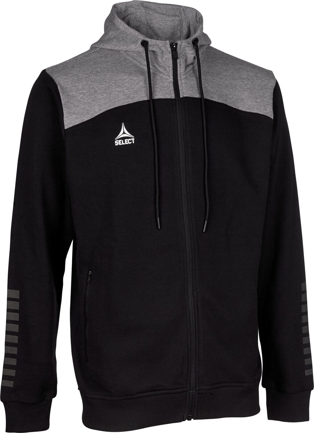 Select Kapuzen-Sweatjacke Oxford v22 Erwachsene schwarz grau XXXL von Derbystar