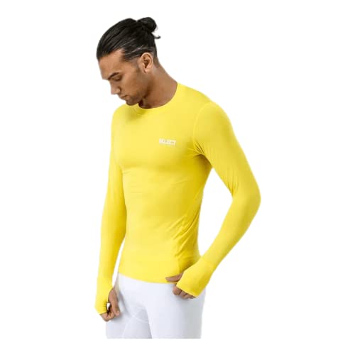 Select Kompressions-Shirt Lang, 10/12, gelb, 5690210555 von Select