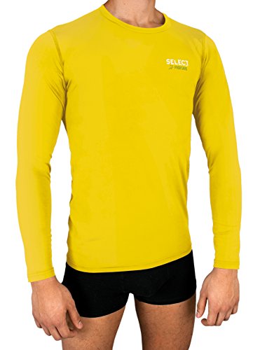 Select Kompressionsshirt Langarm, 10/12, gelb, 5690110555 von Select