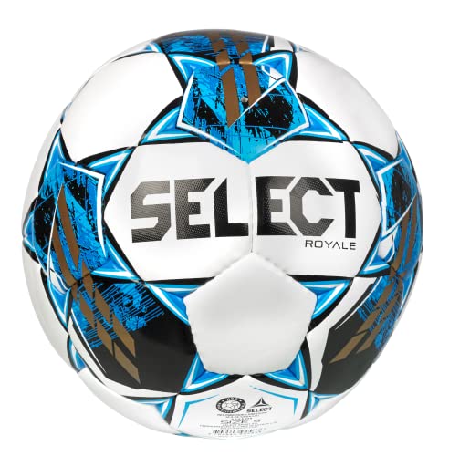 Select Royale V22 Fußball, Weiß/Blau, Größe 5 von Select