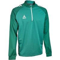 Select Spain 1/4-Zip Sweatshirt Kinder grün/weiß 164 von Select