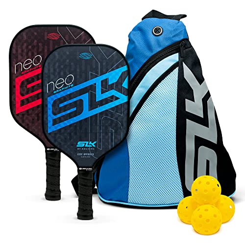 Selkirk Pickleball-Paddel SLK NEO 2.0 | Mit Fiberglas und Graphit Pickleball-Paddelfläche | SX3 Wabenkern | Pickleballschläger entworfen in den USA für Traktion und Stabilität von Selkirk Sport