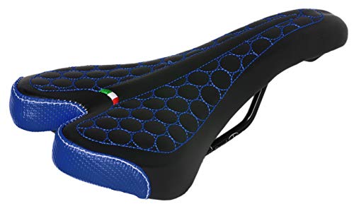 FatBike Montegrappa Fahrradsattel für MTB Trekking, Unisex, SM-4010, hergestellt in Italien, Blau von Selle Montegrappa