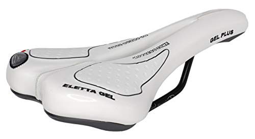 Montegrappa Sattel für Rennrad MTB Trekking Unisex Modell SM Eletta Gel 1150 Made in Italy Farbe Weiß von Selle Montegrappa