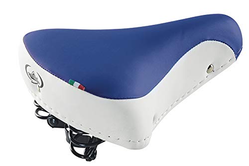 Selle Montegrappa Fahrradsattel Cruiser Bike Sattel Komfortsattel SM 08 F in 6 Farben SKAI Italy Weiss blau von Selle Montegrappa