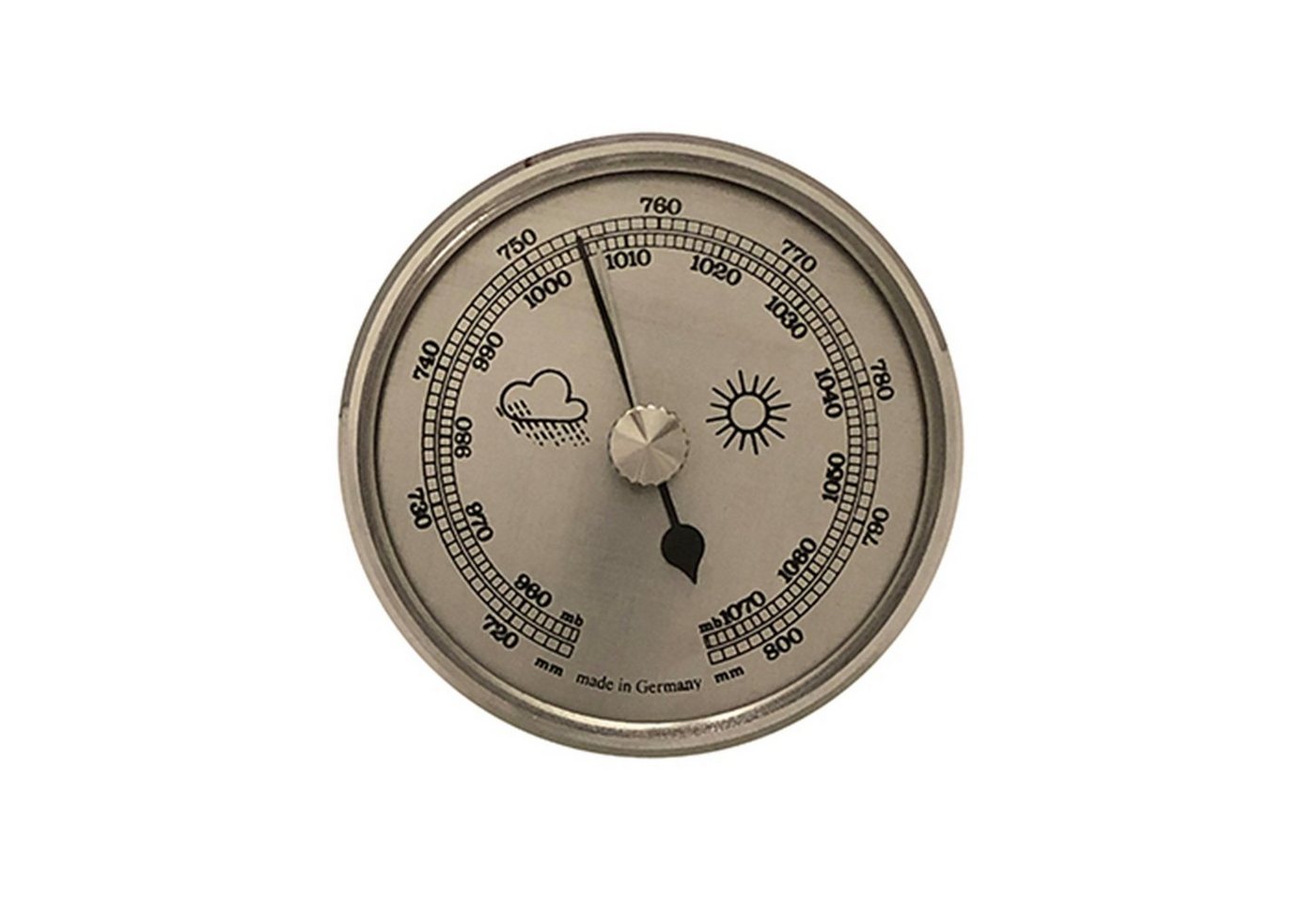 Selva Technik Barometer Einbau-Wetterinstrument Ø 65mm, silber Wetterstation von Selva Technik
