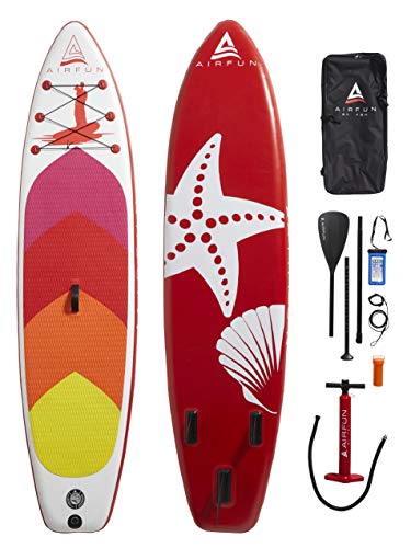 Sena AIRFUN SUP Paddleboard aufblasbar | 305x76x15cm | 10.0' | Traglast 150 kg | Komplett-Set Stand UP Paddle Board, iSUP Paddling Paddelboard von Sena