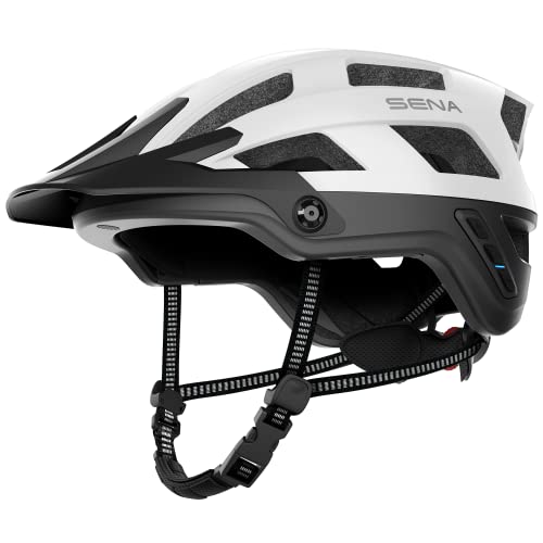 Sena M1 EVO Smart Mountainbike-Helm (Mattweiß, L) von Sena