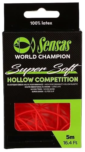 Sensas Elastique Hollow Compet Super Soft 85700, 5 m, D. 1,15 mm, Schwarz von Sensas
