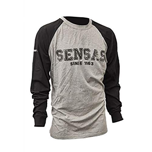 Sensas - T-Shirt Manches Longues Gris &Noir T.4XL - 53387 von Sensas