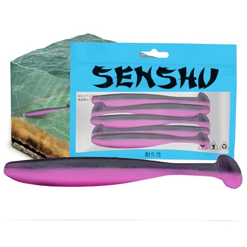 Senshu Breazy Shiner 12cm - 8,77g - 5Stück - Pink Blueberry | Gummifische von Senshu