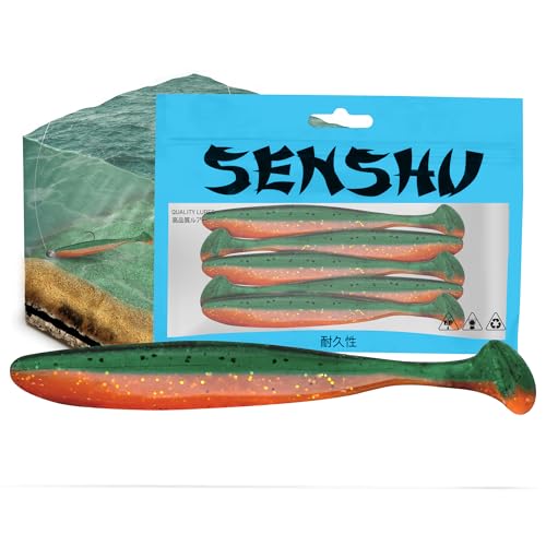 Senshu Breazy Shiner 5,0cm - 1,05g - 5Stück - Angry Carrot | Gummifische von Senshu