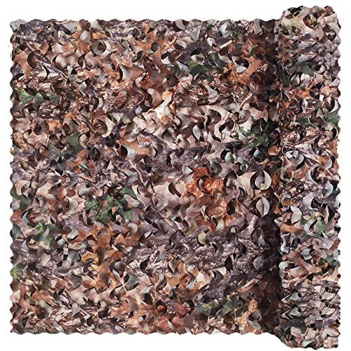 Sensong Tarnnetz Camouflage Netz 190T Tree Camo 1.5 x 6 M Armee Tarnung Net für Deko Waldlandschaft Jagd Sichtschutz Sonnenschutz Outdoor Camping Garten von Sensong