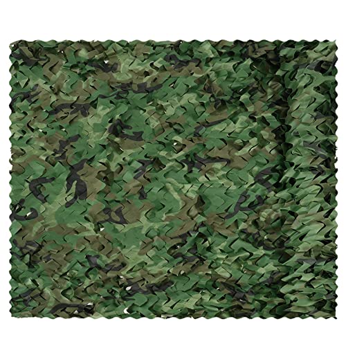 Sensong Tarnnetz Camouflage Netz Woodland 1.5 x 9 M Armee Tarnung Net für Deko Waldlandschaft Jagd Sichtschutz Sonnenschutz Outdoor Camping Garten von Sensong